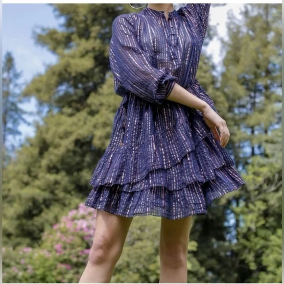 Ulla Johnson Della Dress Midnight 6 - Picture 5 of 13